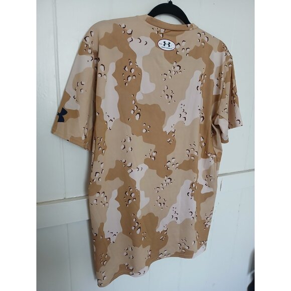 Batman × Under Armour Mens Shirt Heatgear Compression Chocolate Chip Camo 2XL - Picture 4 of 11